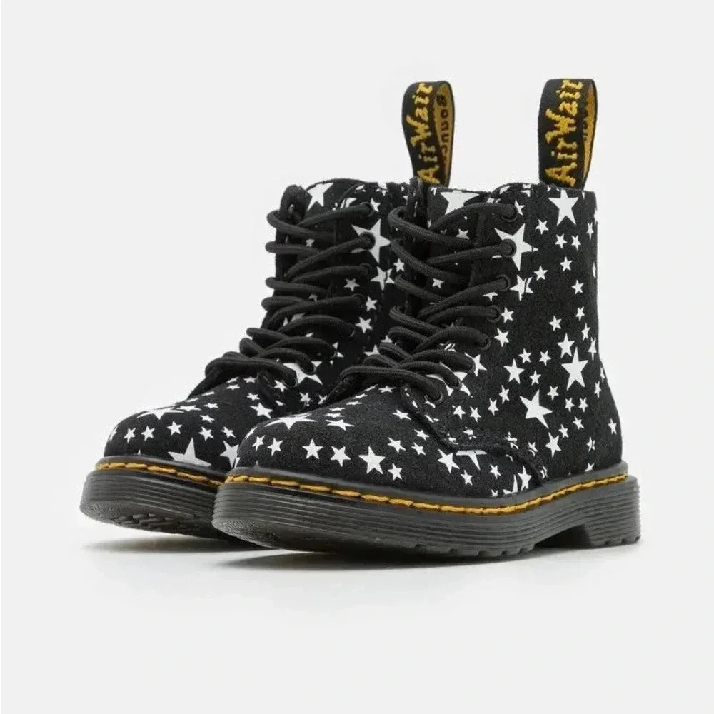 Junior 1460 Pascal Star Suede Lace Up Boots